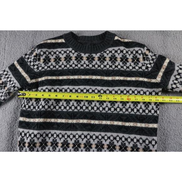 J. Crew Sweater Womens Xs Multicolor Fair Isle Lambs Wool Oversize - Picture 6 of 7